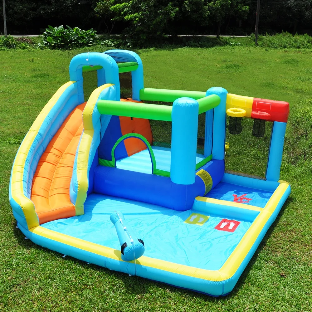 China inflatable equipment new design inflatable parachute baby inflatable toys bouncy castle combination bouncy castle