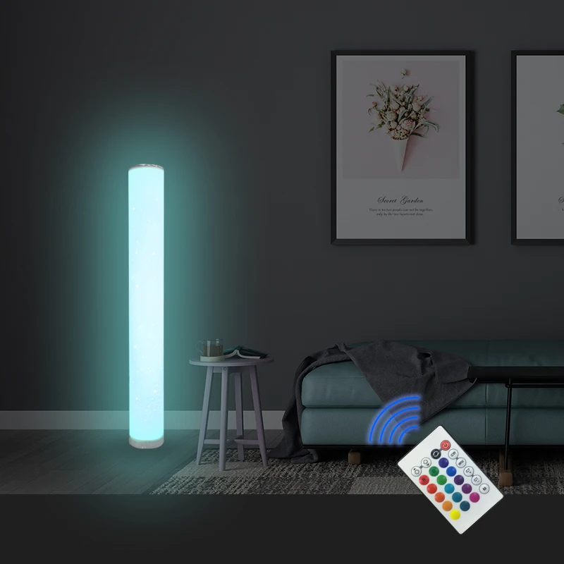 2021 years Unique design star pattern rgb stand lights rgb CCT floor light hotel up light floor lamp for wedding modern hotel