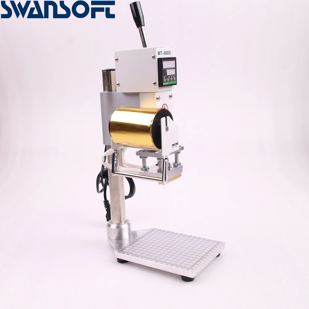 Customized hot stamp printer for leather wood paper cake handicrafts handbags purses sticker stationery footwear