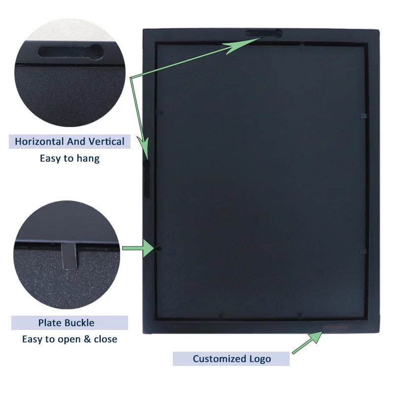 Bilderrahmen A2 A4 Rustic Wood Wall Frame Photo Home Decoration Acrylic Picture Frame