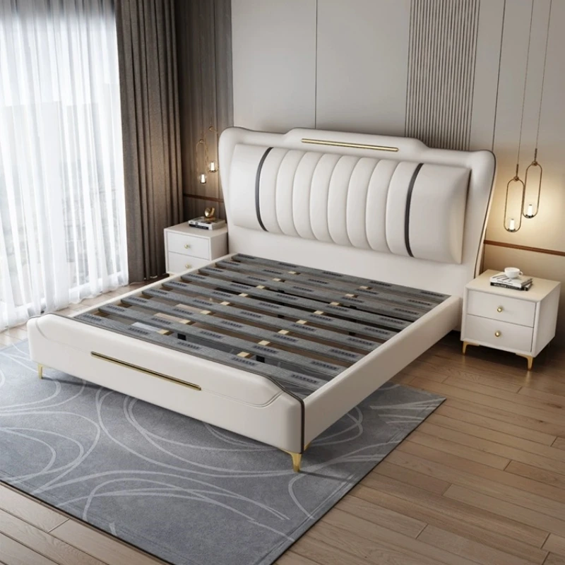 Luxury Bedroom Furniture Upholstered Modern Wood Beds Bed Room Set Furniture