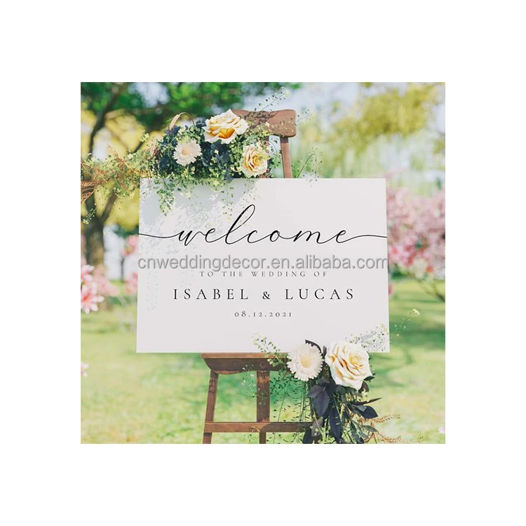 Party Supply Acrylic Sign Board Welcome To Graduatation Party Wedding Invitations
