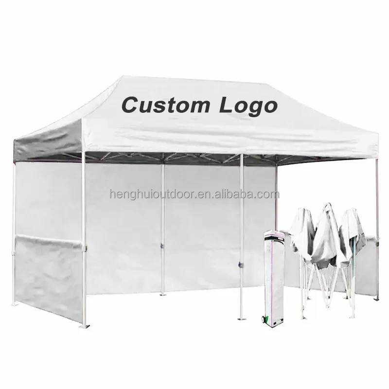 Custom logo Printing Promotion Aluminum Steel Frame Folding 10x10 Display Event Tents 10x15ft Pop Up Canopy Tents