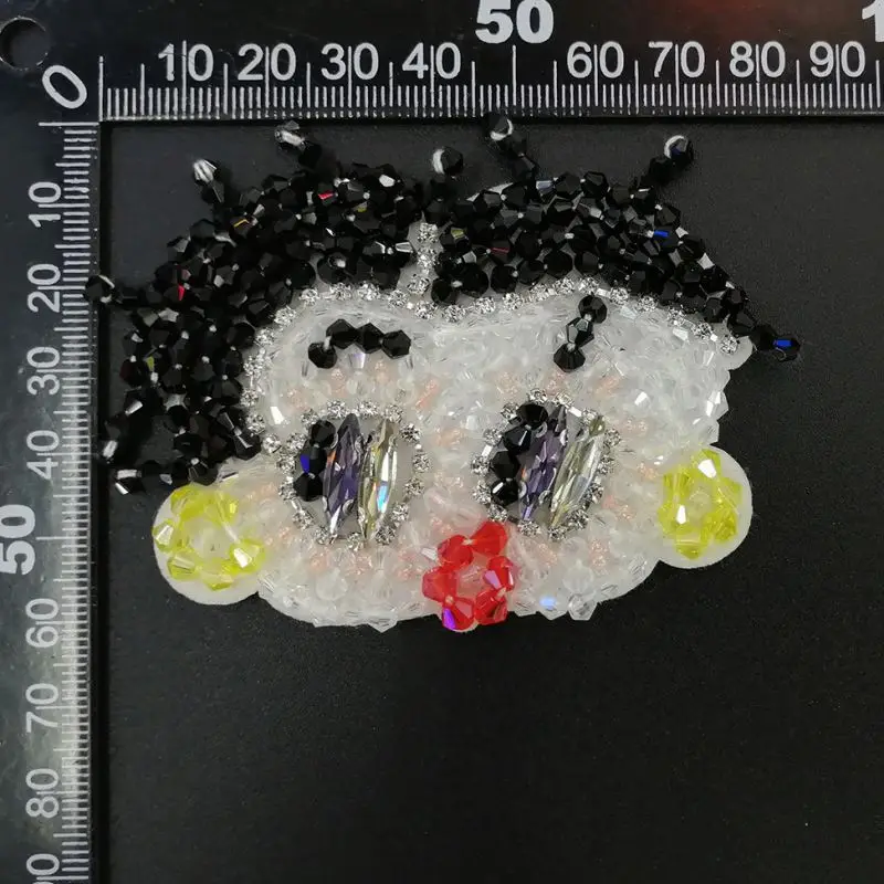 New spot rhinestones handmade beaded cartoon beauty cloth shoes hats clothing decoration patch DIY