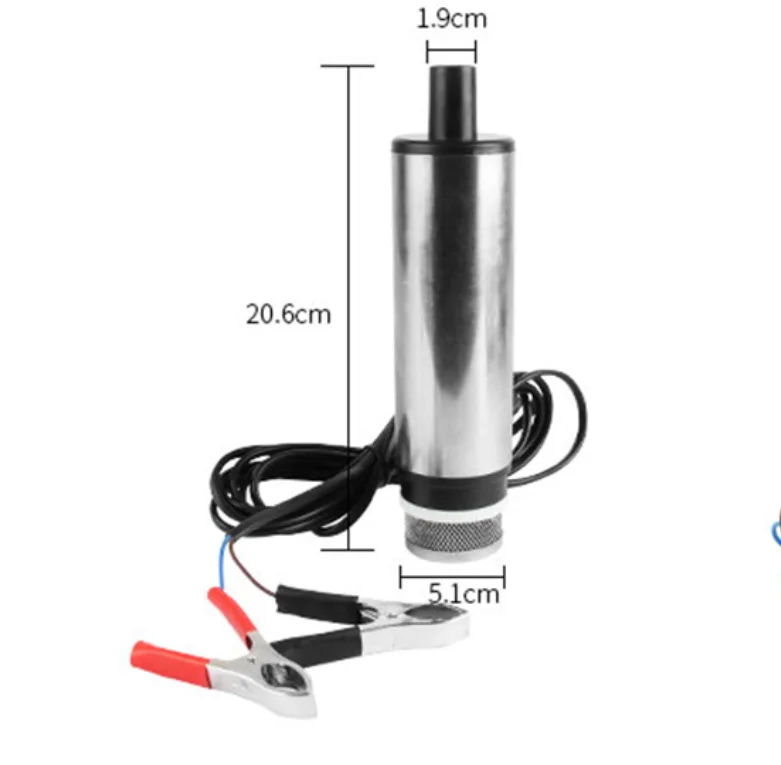 12V 24V DC Electric Submersible Oil Pump For Car Diesel Kerosene Fuel Transfer Water Suction Pump