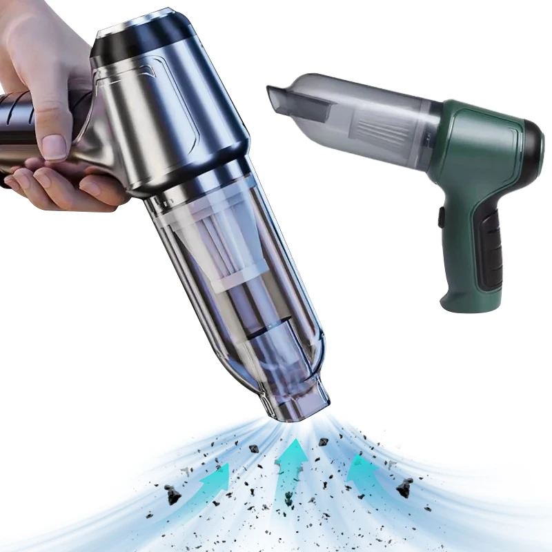 4-in-1 Versatile Rechargeable Car Vacuum Cleaner High Power Multi-Nozzles Handheld Vacuum for Car, Home, Pet Hair Cleaning