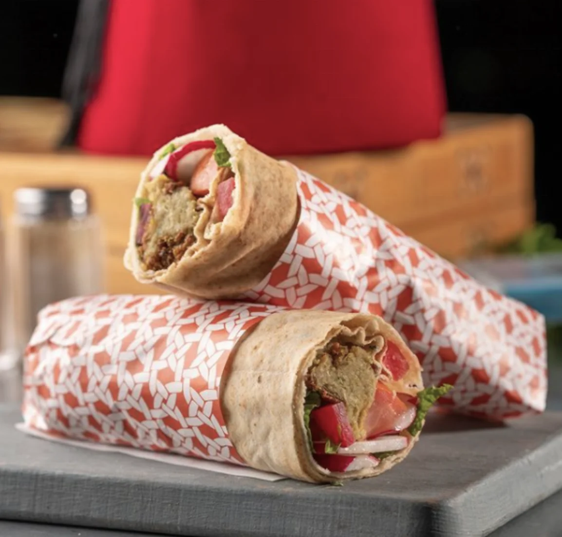 Fast Delivery Oilproof Custom Printing Square PE Coated Luxury Food Wrapping Greaseproof Wax Paper