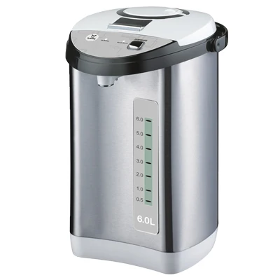 6 Litre electroplating switch  thermo pot stainless steel electric water kettle