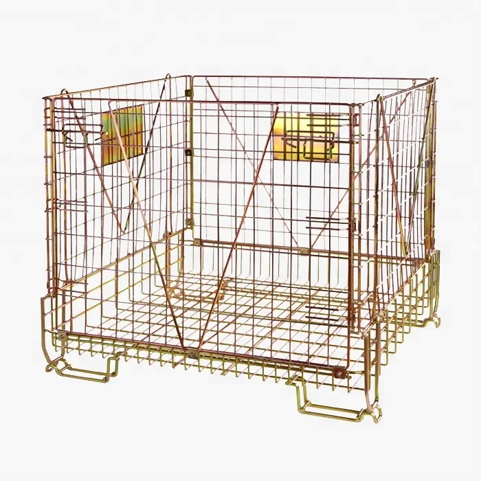 Штабелируемый китайский поставщик ПЭТ-преформ для хранения экономия пространства Проволочная клетка контейнер