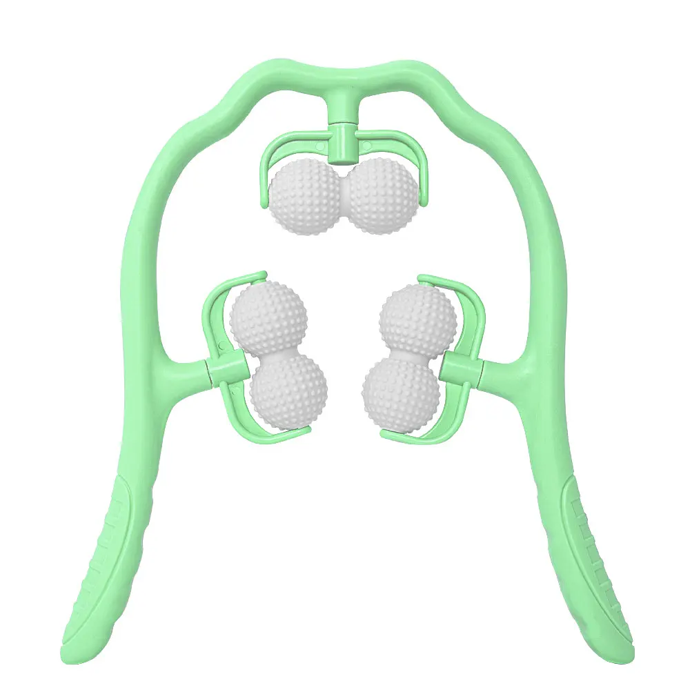 Galecon 6-Wheel Leg Clamp Slimming Ring Neck/Leg Massager Muscle Roller