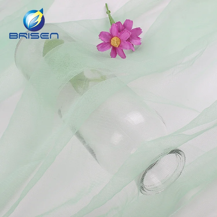 De качество al por mayor de фабрика colorido 30D 100% suave нейлон bordado tul