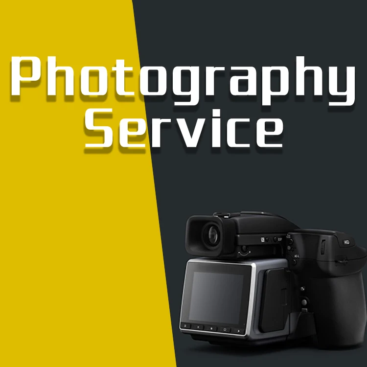 One-stop photography service for your product, used on website business