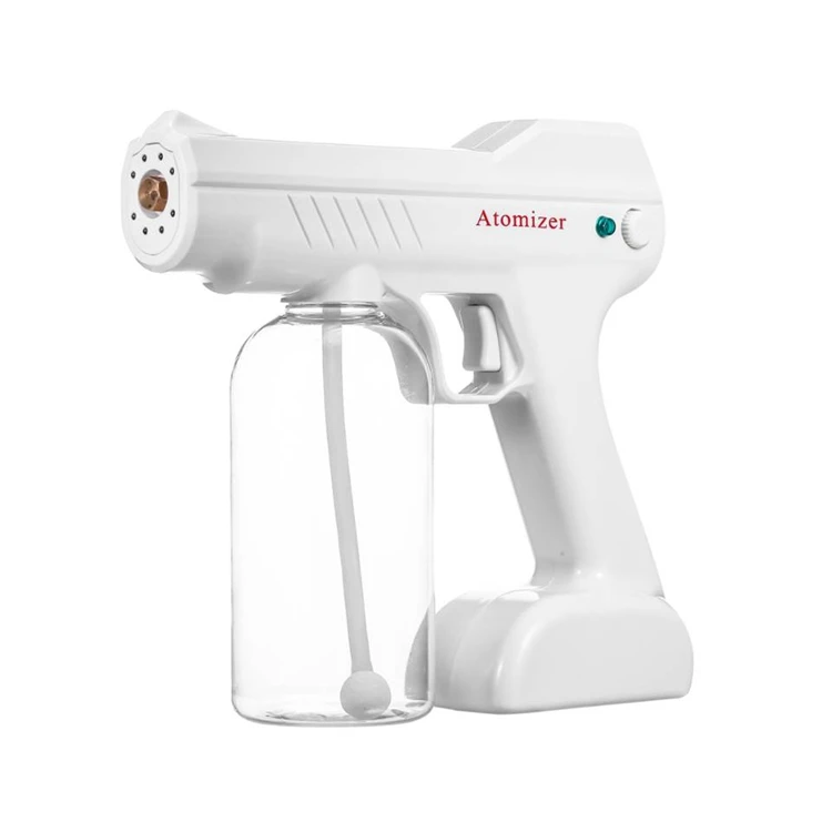 Ultra Capacity White Electric Portable Blue Ray Macro Spray Beauty Anion Blue Steam Nano Gun For Hair treatment With Ce