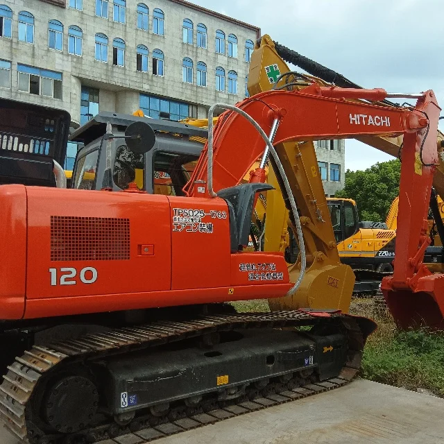 Б/у Hitachi EX120-3 Средний экскаватор с двигателем Cummins и компонентами гусеничного типа