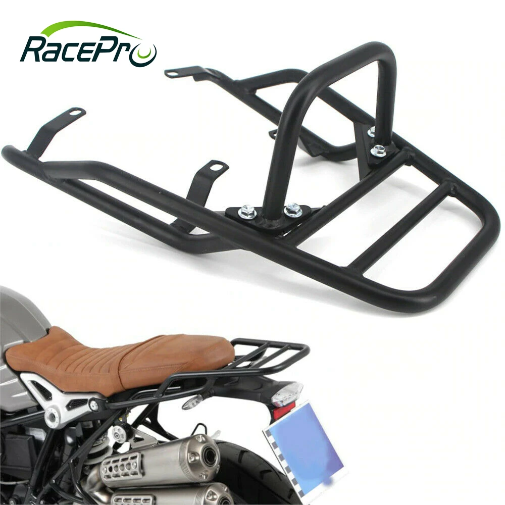Motorcycle Rear Seat Luggage Carrier Rack with Handle Grip For BMW R NINE T R NINET R9T R 9 T 9T Pure Racer Scrambler 2014-2022