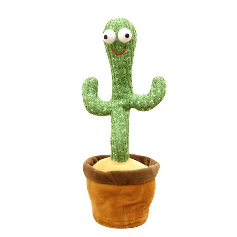 Fashion Gift Funny Baby Interactive Electric Cactus Plush Toy Person Plush Hidden Camera Toys