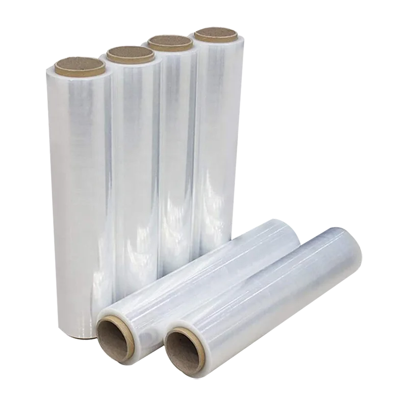 hand use plastic wrap polyethylene LLDPE stretch film roll for shampooing bottle sealed package