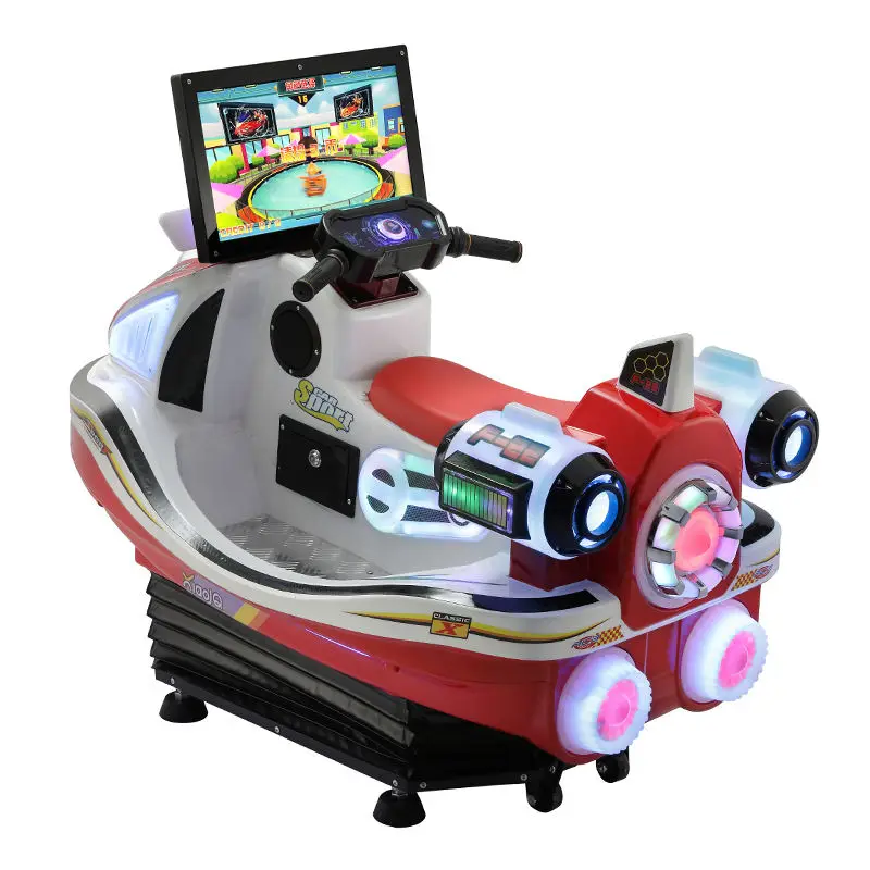 Besirui.Amusement park kiddie rides simulation motorcycle HD screen coin operated swing games machine
