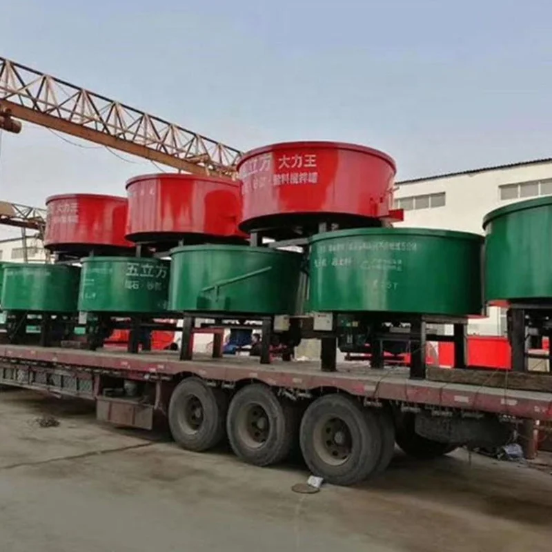 New Listing Cement Wet Cement Mixer Pan Mixer Vertical  Wheel Roller Sand Electric Motor For Concrete Mixer