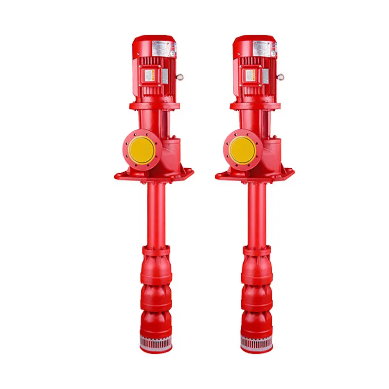 XBD vertical long shaft deep well water pump Low noise water pump motor drives fire pump