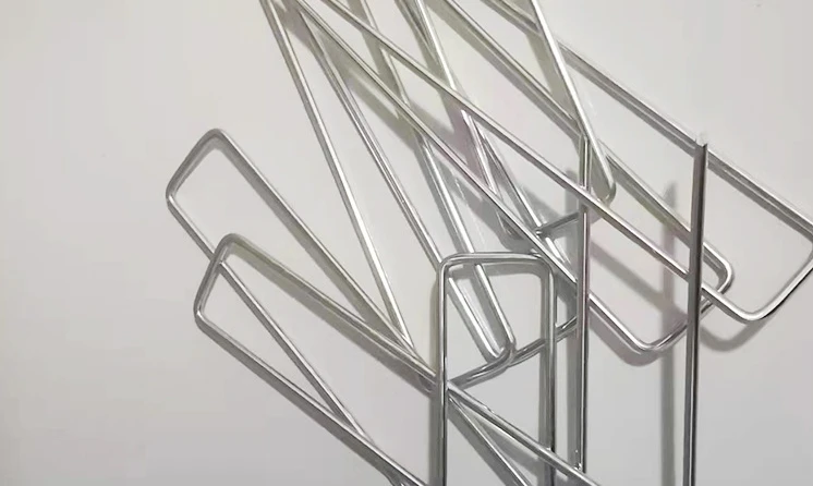 High Quality Garden Pegs Galvanised Steel Landscape Staples Strong U-Shaped Ground Stakes for Artifical Grass and Netting