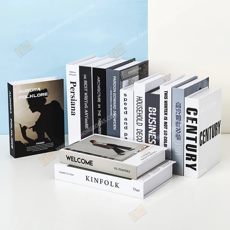 Современная простая модель комнаты, мягкое украшение, Минималистичная английская имитация книги, книжного шкафа, вход, поддельная книга, реквизит, украшение