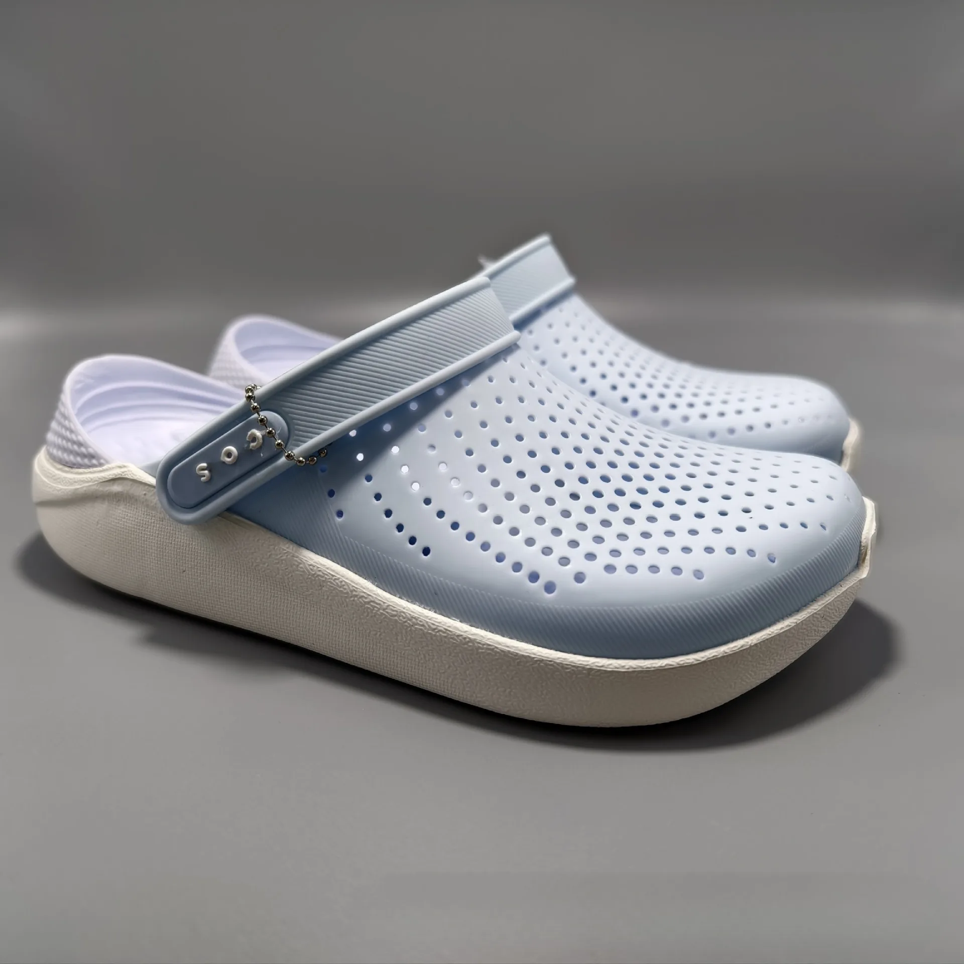 2023 Iteride Crog Flat Sandals for Men Women Lightweight Beach Shoes with EVA Rubber PVC Insoles Soft Comfortable for Summer
