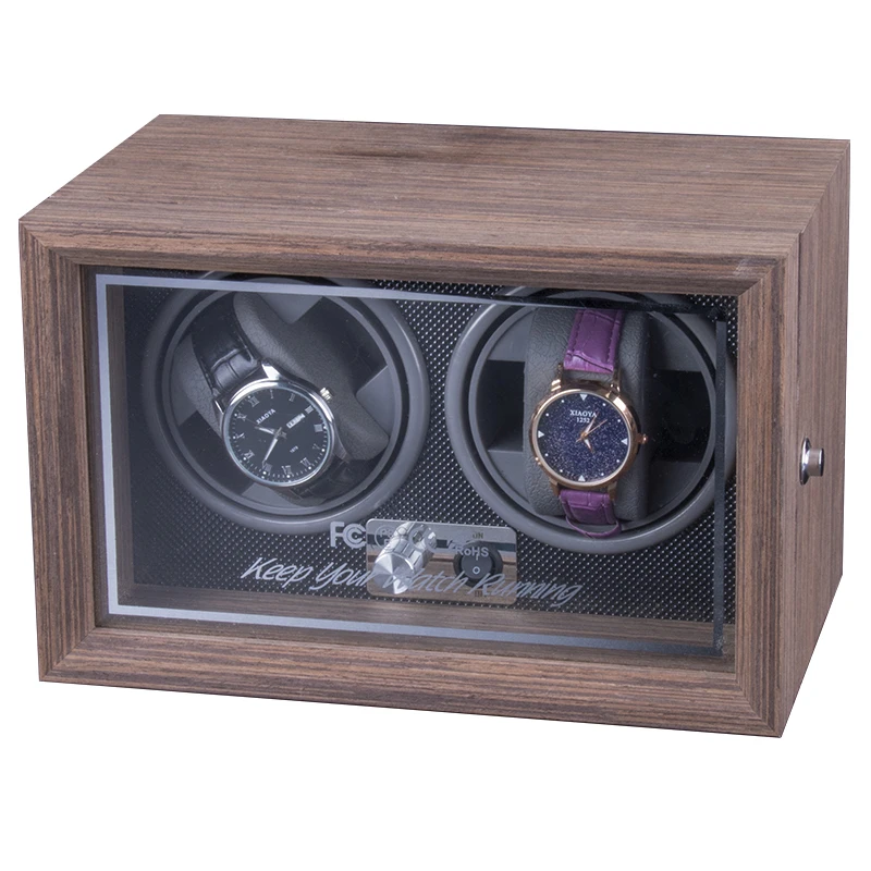 
New Coloring Luxury Watch Winder Motor Automatic Dual Winder Watch Box Wooden 