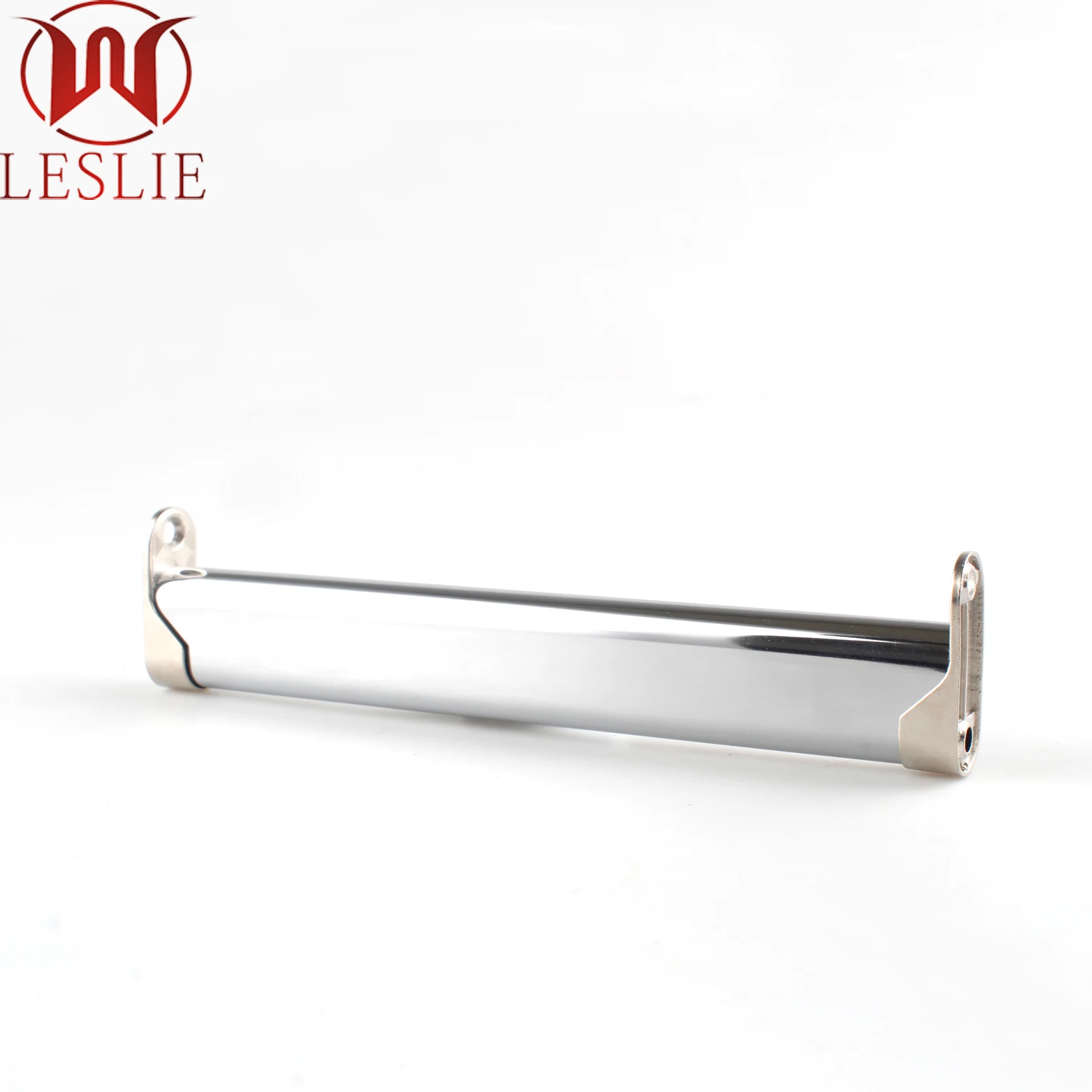 Chrome plated round wardrobe support tube bottom thickened rod support hanging rail support Steel Oval Wardrobe Tube Steel Pipes