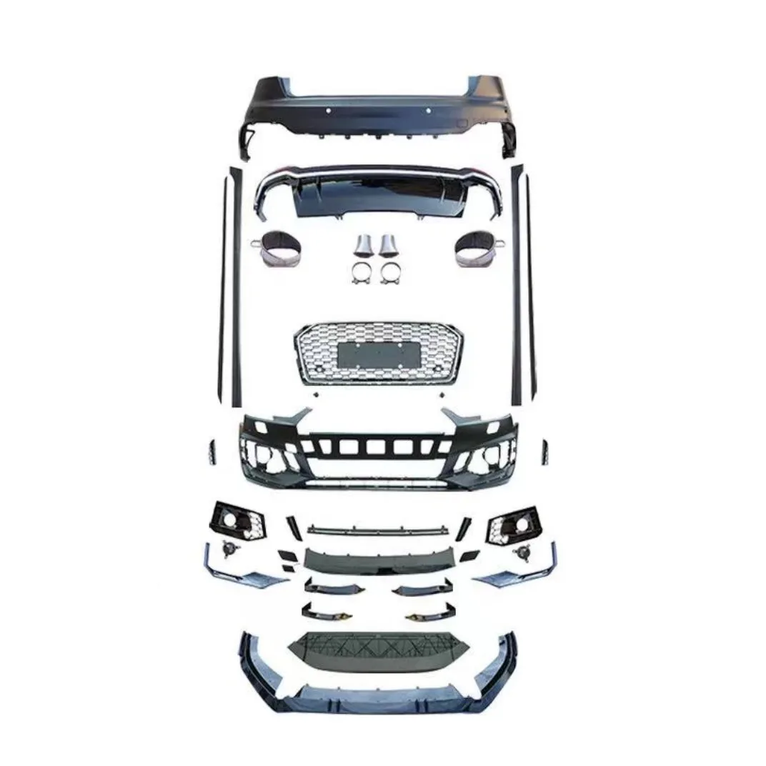 Manufacturer facelift body kit for AUDI A5 S5 2017-2019 to RS5 front bumper assembly front grille rear diffuser