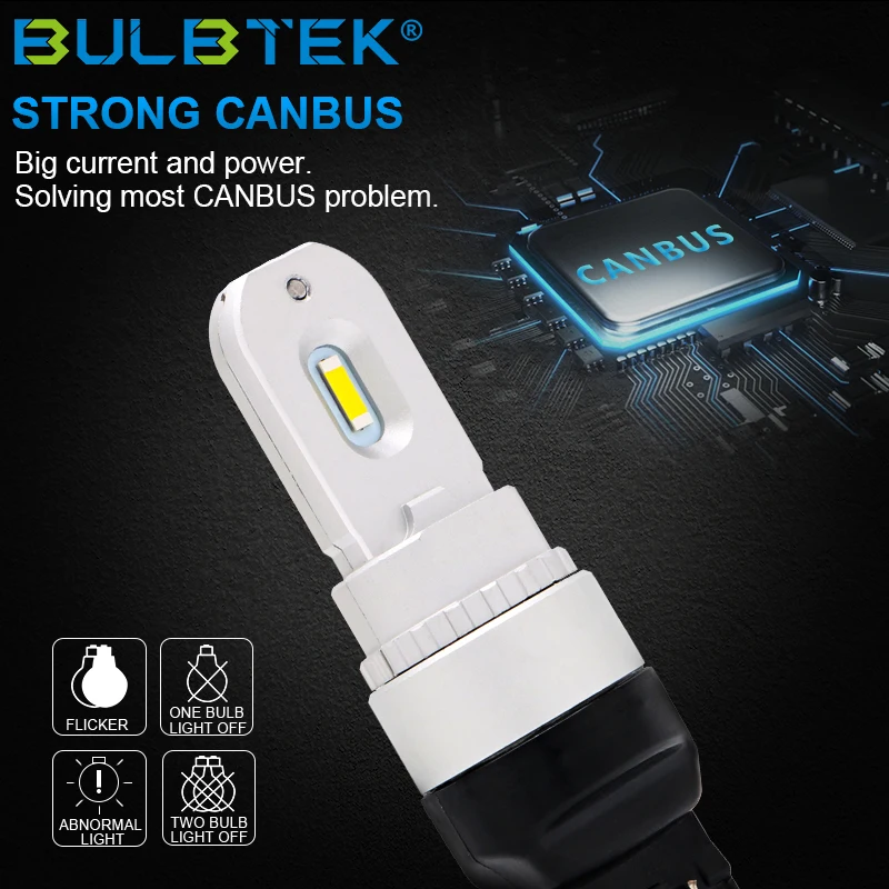 BULBTEK W1-1860-9005 Led Bulb Auto Parts High Power Super Bright 9005 LED Fog Lamp 6000K