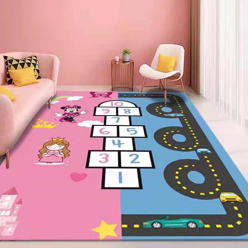 High quality Waterproof Country Road City Map Play Mat Kids Area Rugs with free sample