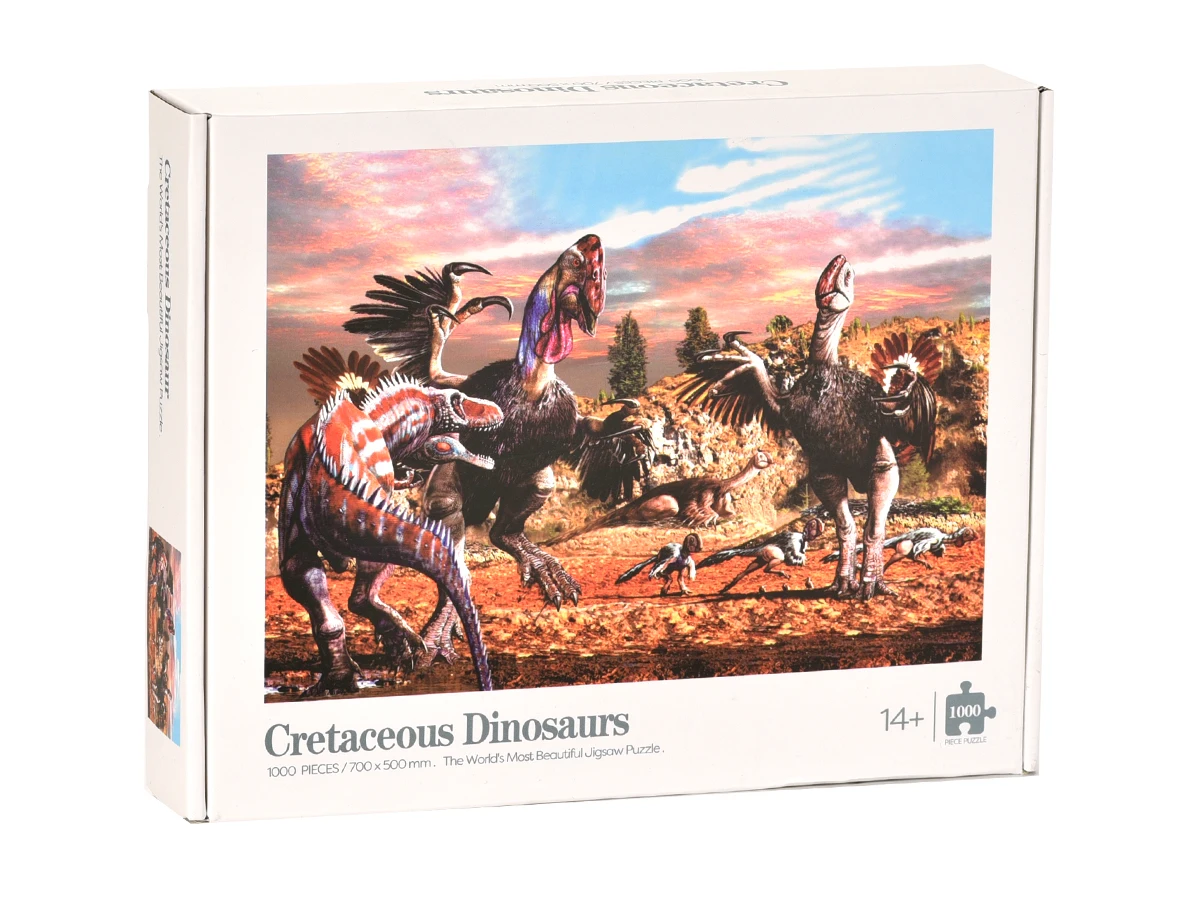 1000 PCS Animals Painting Paper Cardboard Puzzle Toys Jurassic Dinosaur Shape Jigsaw Puzzle Game