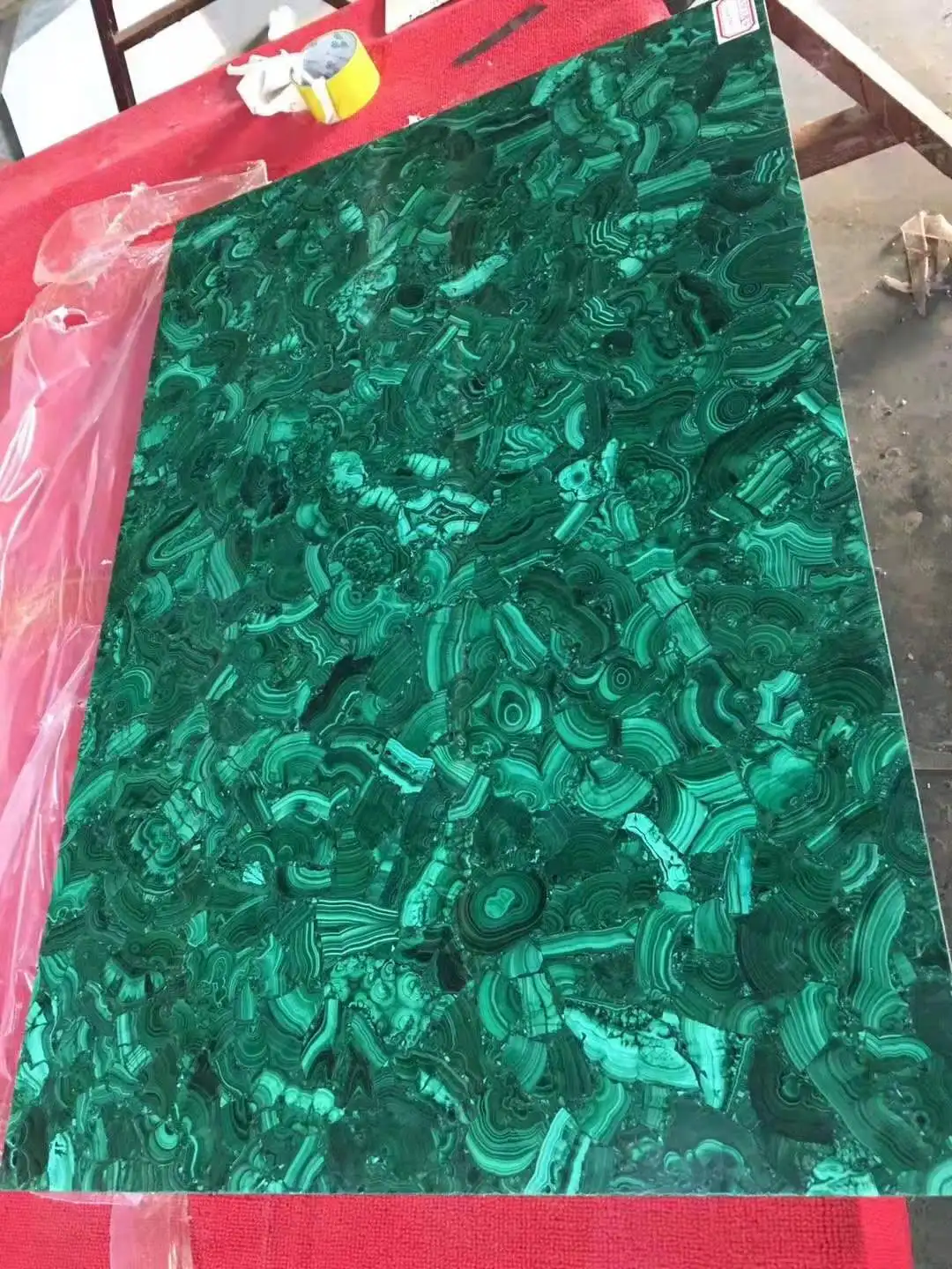 malachite green stone slabs green malachite price for precious stone furniture