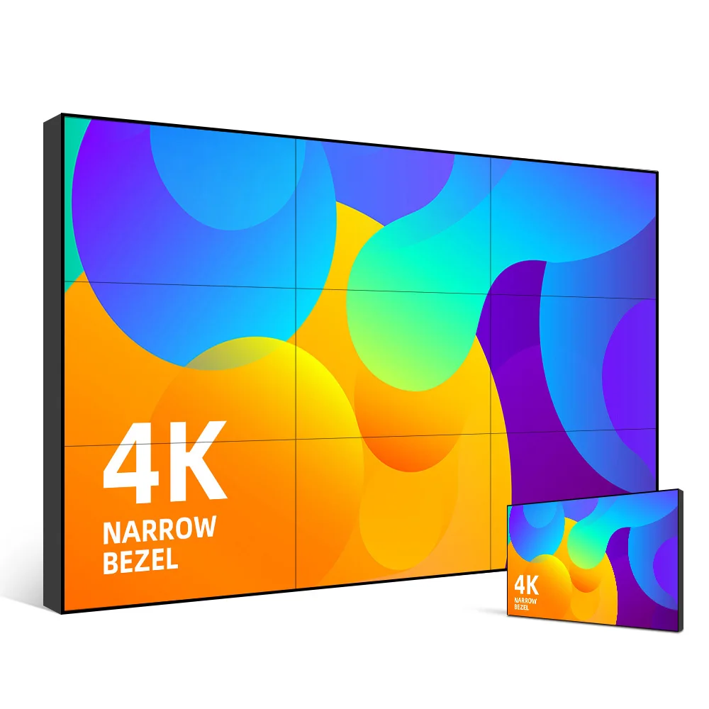 Indoor 46 49 55 inch 3x3 4K oled video wall panels 2x2 frame cctv system lcd video wall