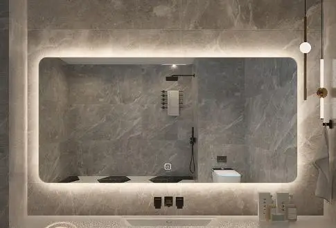 Samiyah Wholesale Easy installation Waterproof Led Bathroom mirror Frameless Smart Mirror Screen with Functions Customized