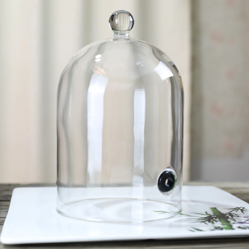 Clear Glass dome  fresh-keeping cover molecule gourmet gourmet cake glass cover glass tableware cookware