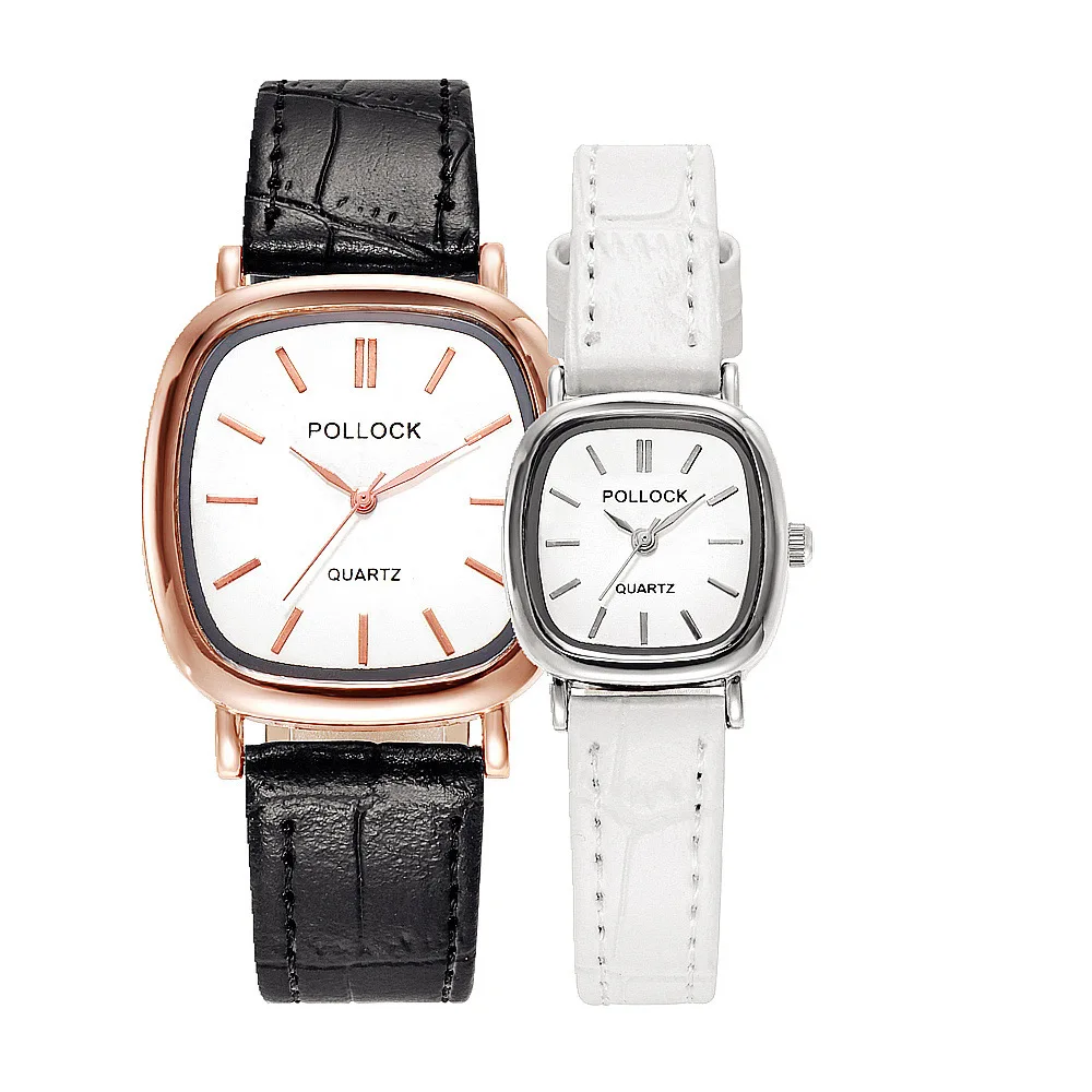 Часы наручные кварцевые в римском стиле, модные простые квадратные, с кожаным ремешком, подарок на день Святого Валентина