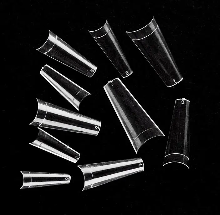 500pcs Reusable Lady White French Acrylic Style Artificial Coffin False Finger Nails Half Tips