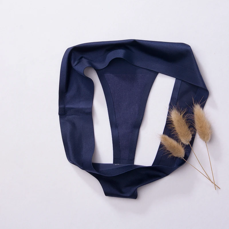 7 color stock Ice Silk Sexy Seamless girls  erotic seamless thong underwear panties