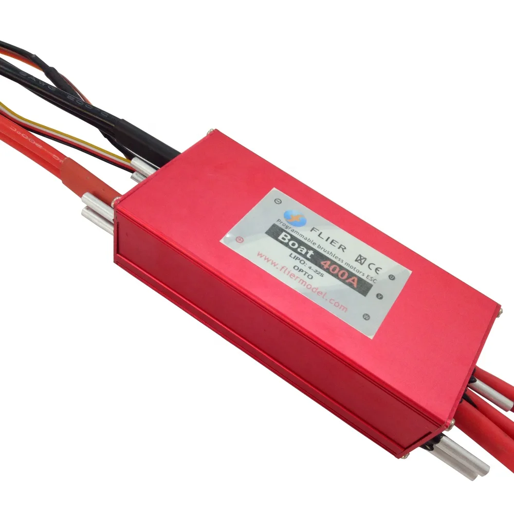 Efoil 400A Бесщеточный Регулятор скорости ESC (3-22S) OPTO для радиоуправляемой модели лодки и гидрофольги