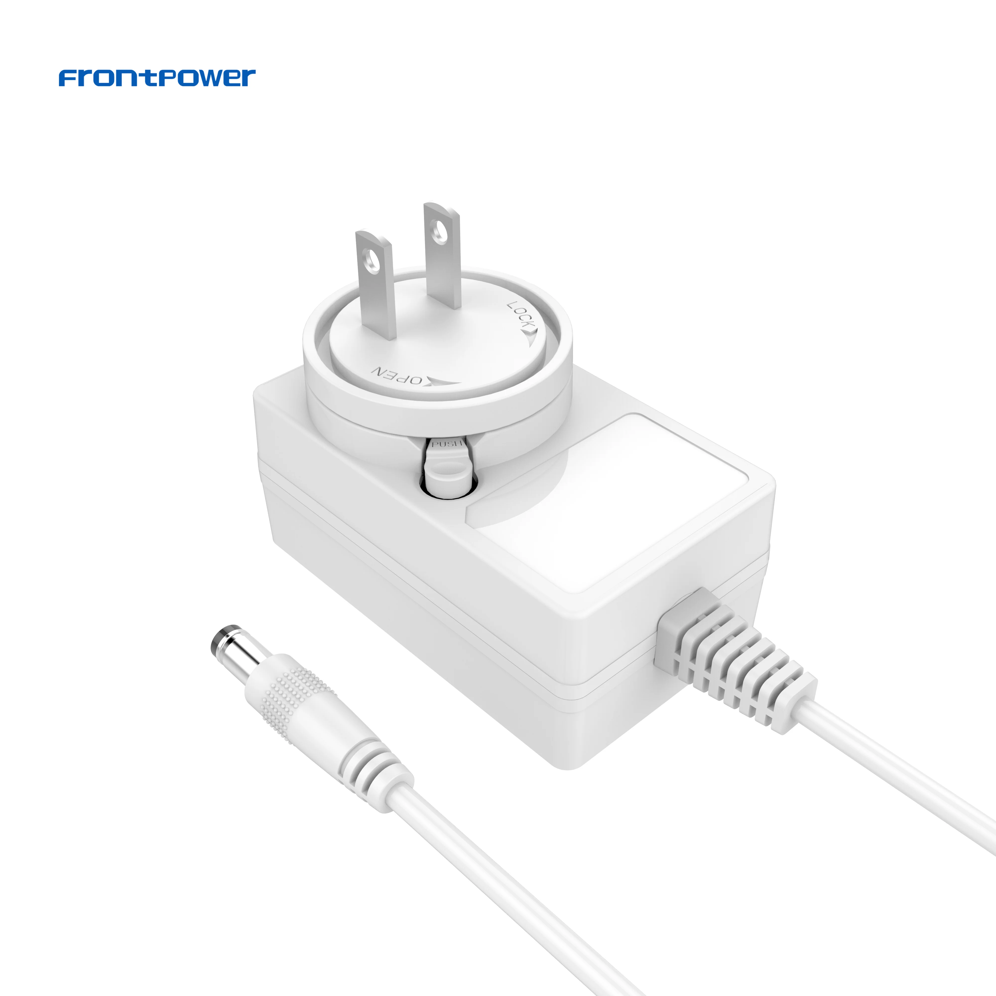 18V0.5A 9V 2A 12V interchangeable plug power adapter with US/EU/AUS/UK blades ac dc adapter for door ring