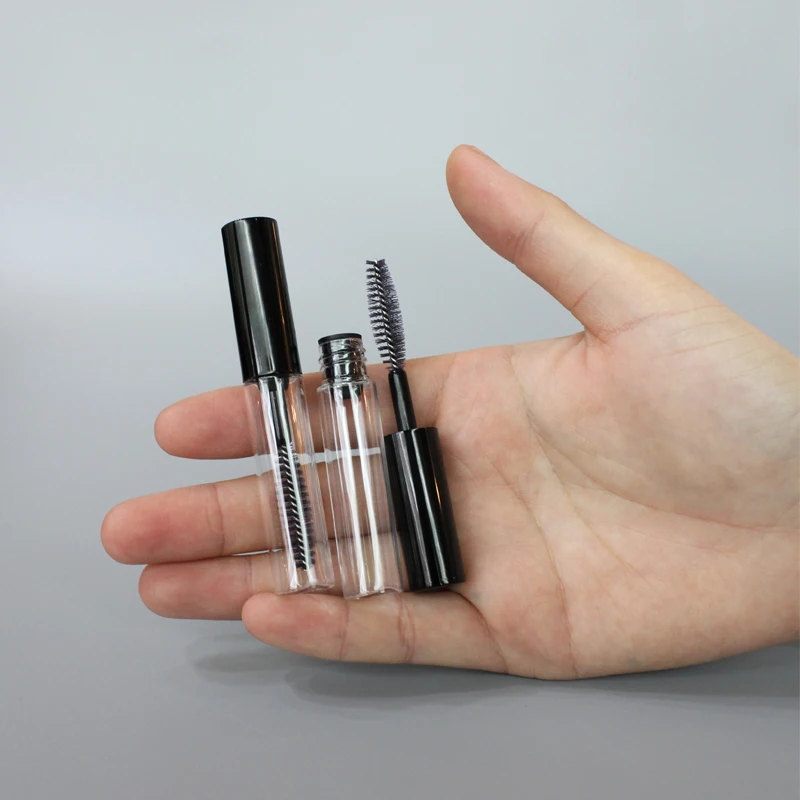 3ml Empty Mascara Tubes with Brush Cosmetic Packing Mini Sample Size Mascara Tube Eyelash Serum Tube Cap plastic Bottle