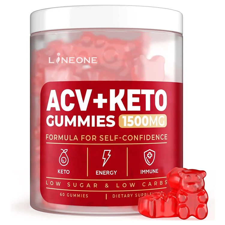 OEM Vegan Organic Apple Keto Bhb Apple Cider Vinegar Candy Keto Blast Acv Gummies Immune Detox and Cleanse Support Natural Taste