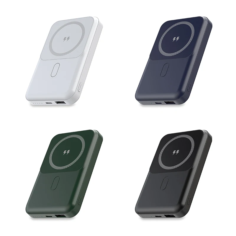 In Stock New Factory Quick Charging Advertising Magnet Bank 10000mah for 15W Magnetic Wireless Power Banks