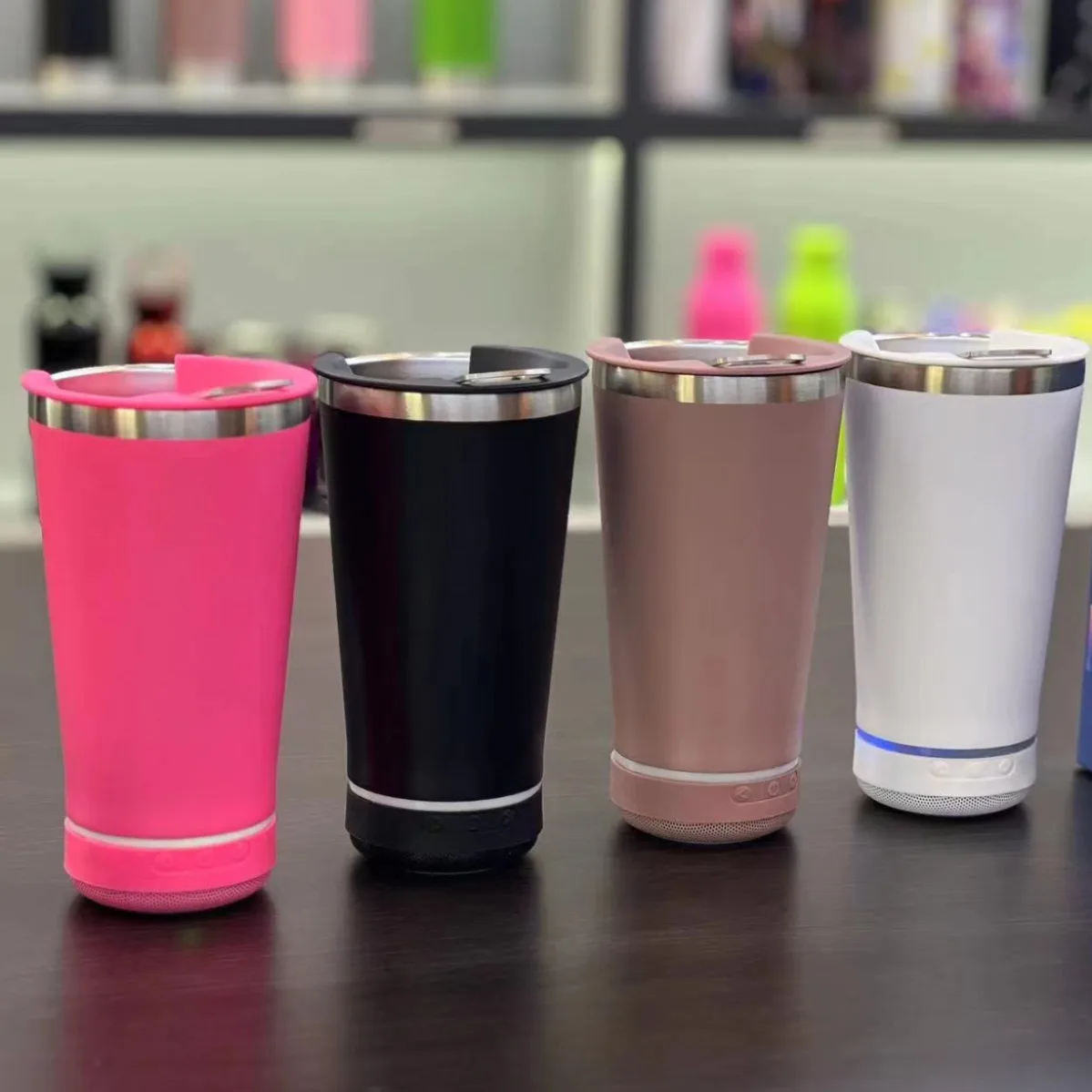 Outdoor Travel Usb Charging Music Cup Intelligent Bluetooth Tumbler Waterproof Stainless Steel Bluetooth Audio Insulation Cup