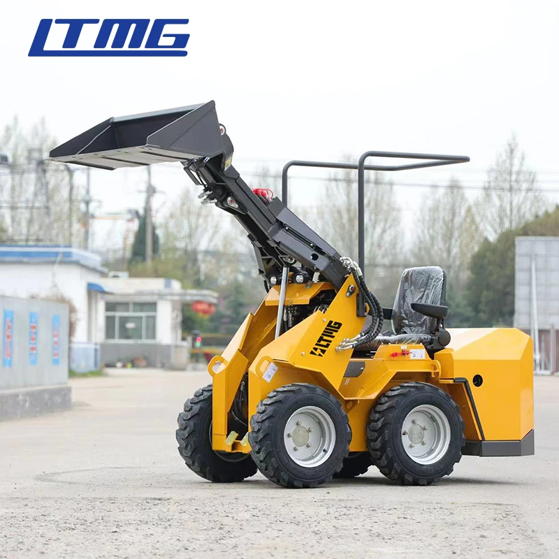 LTMG New Release Model mini skid steer loader wheel seated loader 230kg skid steer loader with seat