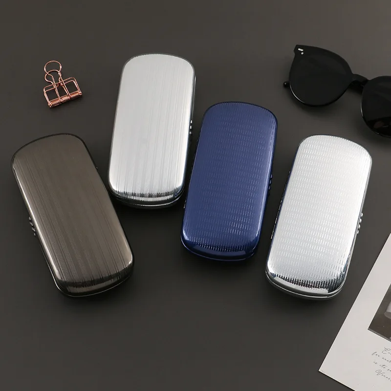 luxury sunglasses box aluminum light smooth embossed oxide glasses box case light pressure resistant sunglasses case