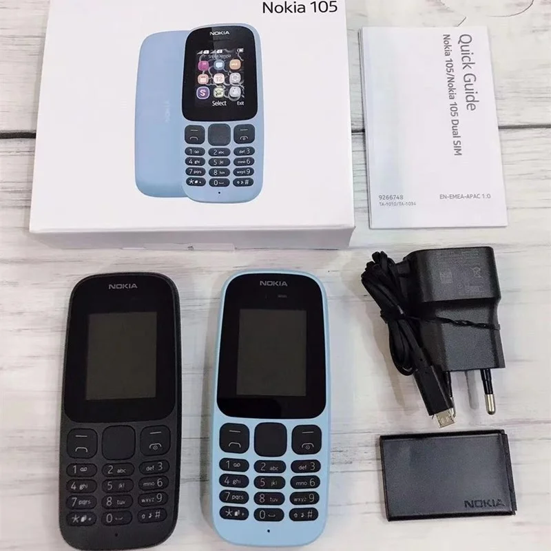 For Nokia 105 Mobile Phones Unlocked GSM Cellphone Customize Russian Arabic keyboard