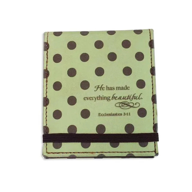 Pocket Scratch Note Jotters Leather Fabric Cover Notepads Memo Pads